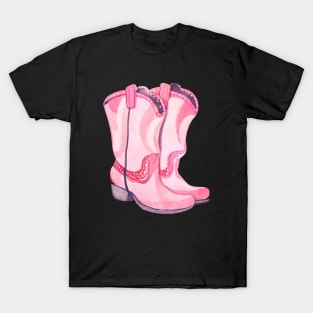 Pink Cowboy Boots T-Shirt